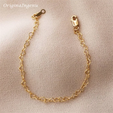 14K Gold-Filled Heart Chain Bracelet