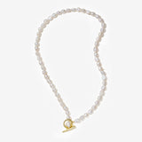 Gold Toggle Clasp AAA Pearl Necklace