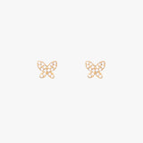 Pavé Butterfly Stud Earrings