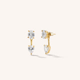 Duo Gem Earrings