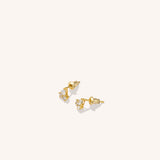 Trio Crystal Studs