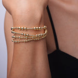 Mixed Sized Gold Stacking Set