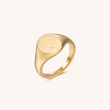 Initial Signet Ring - D