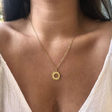 Celestial Coin Pendant Necklace