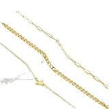 26 Letter Versatile Charm Bracelet Set New Cross-Border 14K Gold Plated Light Luxury Stackable Jewelry for Women