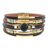 Larissa  Boho Leather Wrap Bracelet