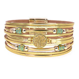 Larissa  Boho Leather Wrap Bracelet