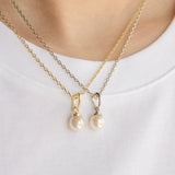 Palmer Pearl Necklace - Silver