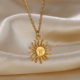 Sunflower Pendant Necklace