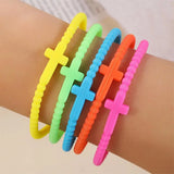 Cross Friendship Bracelet Set (5-Piece)
