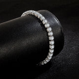 Sterling Silver Zircon Tennis Bracelet