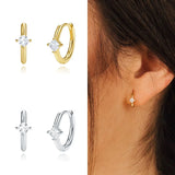 Harper Crystal Huggie Hoops