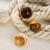Chunky Resin Dome Statement Ring