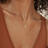 Petite Cross Choker Necklace