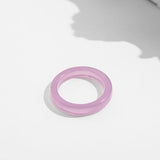 Colorful Acrylic Resin Ring Set