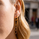 Gold Tassel Chain Dangle Earrings
