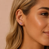 Summer Flower Zircon Stud Earrings