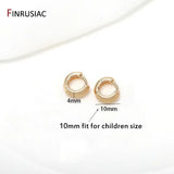 Gold-Plated Round Hoop Earrings