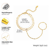 Double-Layer Finger Chain Bracelet