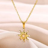 Sunflower Pendant Necklace
