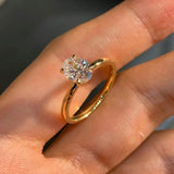 Promise Oval Crystal Ring