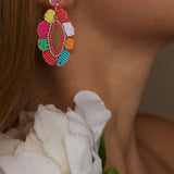 Boho Beaded Drop Earrings