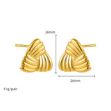 Twisted Knot Stud Earrings