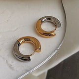 Polished Round Drop Earrings