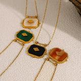 Geometric Acrylic Pendant Necklace