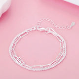 Sterling Silver Solid Chain Bracelet