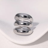 Layered Circle Hollow Open Ring