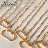 Oval Turnbuckle Choker Necklace