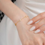 Lucky Clover Crystal Bracelet
