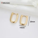 Gold-Plated Round Hoop Earrings