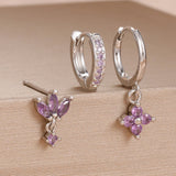 Gemma Floral Crystal Earring Set