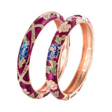 Enamel Floral Bangle