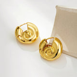 Vintage Conch Shell Drop Earrings
