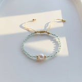 Crystal & Pearl Beaded Bracelet