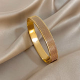 Gold-Plated Zirconia Bangle