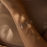 Teardrop Zircon Crystal Bangle