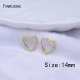 Gold-Plated Round Hoop Earrings