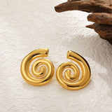 Vintage Conch Shell Drop Earrings