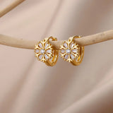 Cubic Zirconia U-Shape Studs