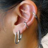 Madison Square Hoop Earrings