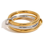 Mixed Metal Stacking Ring