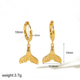 Heart Pendant Drop Earrings with Zircon