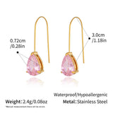 Multi Colour Teardrop & Pearl Drop Earrings