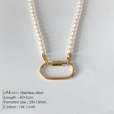 Oval Turnbuckle Choker Necklace