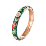 Enamel Floral Bangle