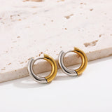 Thick Textured Geometric Circle Hoops
